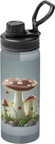 Vista 13 de Flying Butterfly Insulated Stainless Steel Kettle Print Funny Water Bottle Insulated Ideal for Sports and Travel