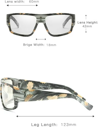 Vista 5 de Gafas de lectura fotocromáticas bifocales invisibles para exteriores, transición, rectangulares, para hombres y mujeres, lentes de sol deportivas