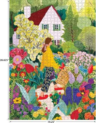 Vista 5 de RoseArt - Soft Touch - Recogiendo Flores - Rompecabezas de 1000 Piezas para Adultos