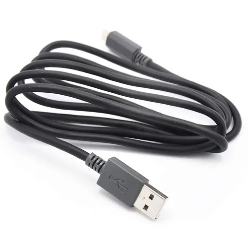 Vista 2 de Cable de carga USB de repuesto compatible con auriculares Bose SoundLink Revolve/Revolve+ Mini/Mini2/QC20/QC30/QC25/QC35 (3.3 pies/negro)
