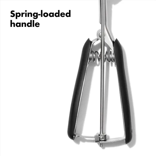Vista 5 de Fábrica de galletas OXO Good Grips, Cuchara para galletas Good Grips®, pequeña, S, Acero inoxidable