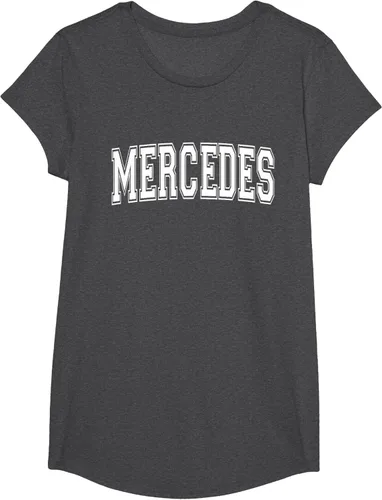 Vista 74 de MERCEDES TX TEXAS USA - Camiseta deportiva vintage estilo Varsity, Negro, S