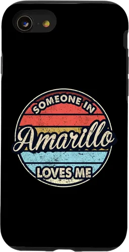 Vista 18 de iPhone 16 Someone In Amarillo Loves Me City US USA Case