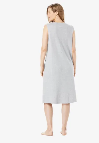Vista 3 de Dreams & Co. Vestido corto para mujer, talla grande, con cuello en V y cuello en V