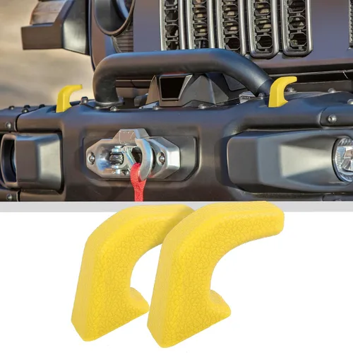 Vista 12 de JWWY Cubiertas de Gancho de Remolque para Parachoques Cubierta Protectora de Receptor de Enganche de Remolque Funda de Goma para Cabrestante