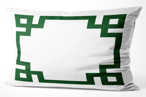 Vista 52 de Funda de almohada rectangular con cremallera en un lado impreso de 12 x 16 pulgadas, color blanco y rosa intenso Rosa fucsia