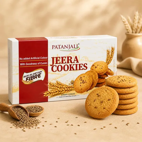 Vista 6 de Patanjali Biscuit Jeera (paquete de 3) - 7.05 oz