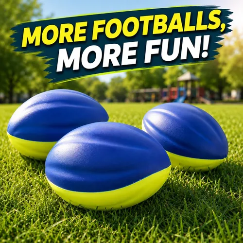 Vista 7 de Paquete de 3 balones de fútbol de espuma suave para niños, bolas