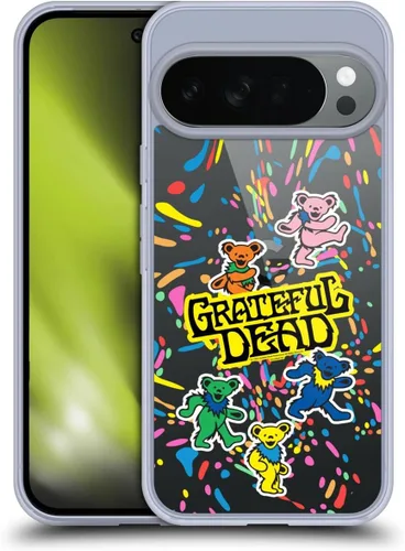 Vista 120 de Head Case Designs Funda de gel con licencia oficial de Grateful Dead Bear Trends [protección de grado militar] compatible con Google Pixel 3