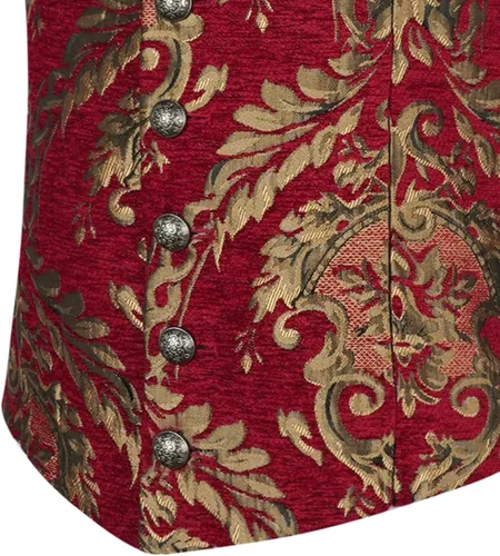 Vista 5 de Chaleco de traje victoriano steampunk gótico medieval para hombre