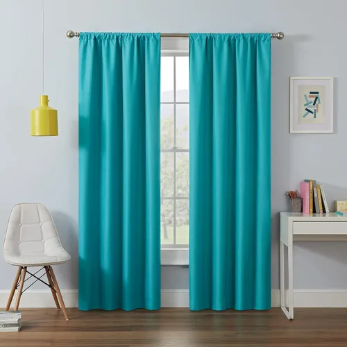 Vista 11 de ECLIPSE Kendall - Cortina térmica opaca moderna con bolsillo para cortinero, para dormitorio o sala de estar (1 panel), 42 x 54 pulgadas, alcachofa