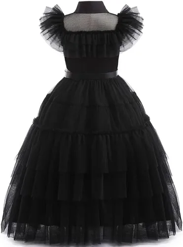 Vista 3 de Disfraz para niñas, disfraz de Halloween iluminado con calcetines, cinturón, collar, banda para el cabello