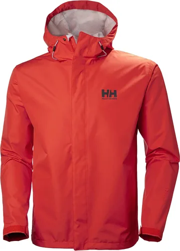Vista 31 de Helly-Hansen Seven J - Chaqueta impermeable resistente al viento transpirable para hombre Sorbete de naranja 320