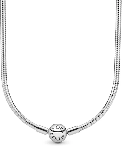 Vista 2 de PANDORA Jewelry Moments - Collar de plata de ley con cadena de serpiente Metal