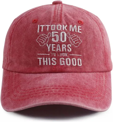 Vista 7 de It Took Me 50 Years to Look This Good Hat para mujeres y hombres, divertida gorra de béisbol ajustable bordada 50 cumpleaños