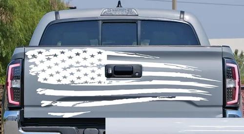 Vista 30 de Adhesivo adhesivo para puerta trasera o ventana de la puerta trasera de Estados Unidos para puerta trasera o camioneta, se adapta a Toyota Tacoma