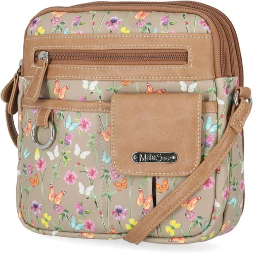 Vista 15 de Multisac Mini bandolera MultiSac North South con cremallera alrededor para mujer Negro