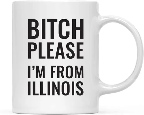 Vista 31 de Andaz Press Taza de café de 11 onzas, regalo de broma, Bitch Please I'm from Alabama, paquete de 1, incluye caja de regalo, divertidas ideas