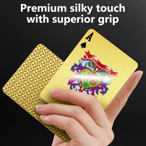Vista 6 de BIERDORF Cartas de Juego de Póquer Impermeables de Plástico - Baraja Duradera y Elegante - Cartas Profesionales Premium de Índice Estándar