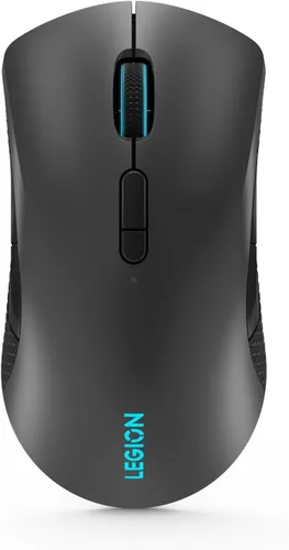 Vista 8 de Lenovo Legion M220 - Mouse inalámbrico RGB para juegos, Bluetooth de doble canal, 2.4 GHz inalámbrico, carga USB-C, interruptor DPI de 5 niveles