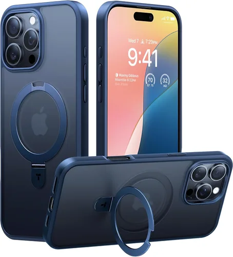 Vista 27 de TORRAS Funda magnética para iPhone 13 Pro Max de 6.7 pulgadas [compatible con Magsafe] con soporte, [protección contra caídas de grado militar] a