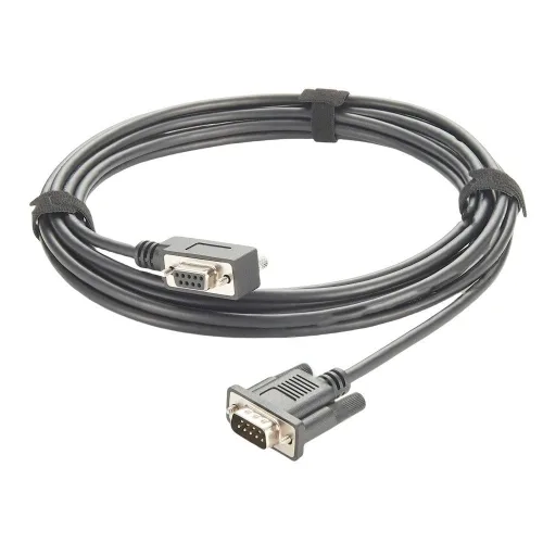 Vista 4 de Cable ultrafino DB9 en ángulo recto DB9 RS232 Serial Port Cable D-Sub 9 Pin macho a hembra Adaptador para comunicación de datos (6M)
