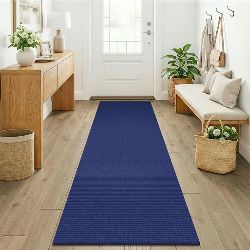 Vista 88 de KOZYFLY - Tapete para puerta de interior, lavable, pequeña, antideslizante, con respaldo de goma, felpudo de algodón para el hogar, color negro