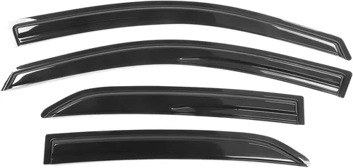Vista 9 de Visor para ventana compatible con Toyota Corolla 2009-2013, protector de aire para deflector de viento de acrílico ahumado y semitransparente contra