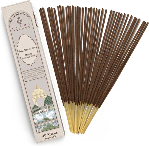 Vista 67 de Bakhoor - Varitas de incienso orgánicas sumergidas a mano, 100 varillas con hierbas naturales e ingredientes aromáticos, tiempo de combustión de 45