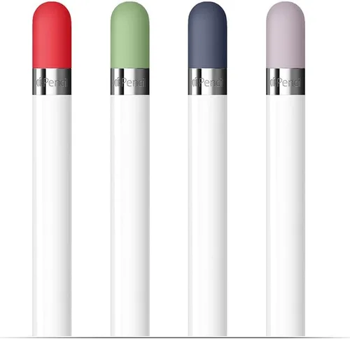 Vista 2 de FRTMA - Tapa para Apple Pencil 4 colores azul oscuro lavanda verde menta y rojo