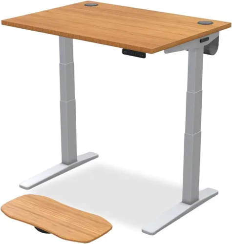 Vista 18 de UPLIFT - Escritorio de bambú V2 de 1 pulgada de grosor, marco de altura ajustable, teclado avanzado con memoria y ojales para cables, tabla Motion-X