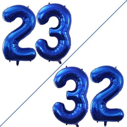 Vista 287 de Goer, conjunto de globos de papel aluminio para decoraciones de cumpleaños, globos de las letras de feliz cumpleaños y de números Oro