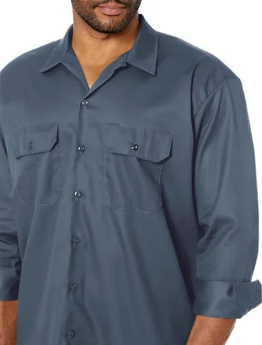 Vista 3 de Dickies Camisa de trabajo de manga larga para hombre Air Force Blue V1