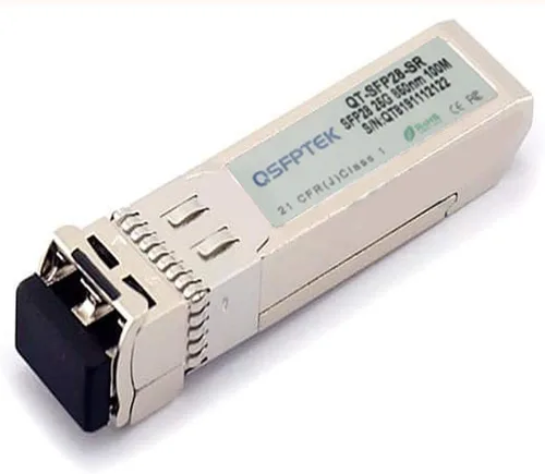 Vista 3 de QSFPTEK 25GBASE-SR SFP28 Módulo multimodo 850nm 328.1 ft DOM LC Módulo transceptor óptico para Dell 407-BBWK