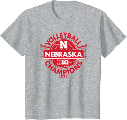 Vista 10 de Nebraska Cornhuskers Big Ten Champs 2023 - Camiseta de voleibol para mujer, Negro