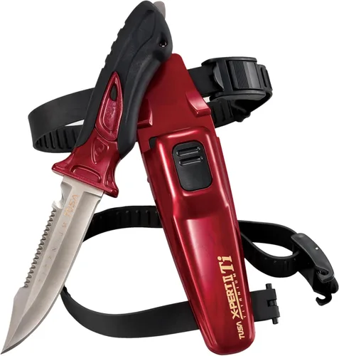 Vista 5 de TUSA Cuchillo de buceo de titanio FK-940 X-Ppert II Plateado metálica