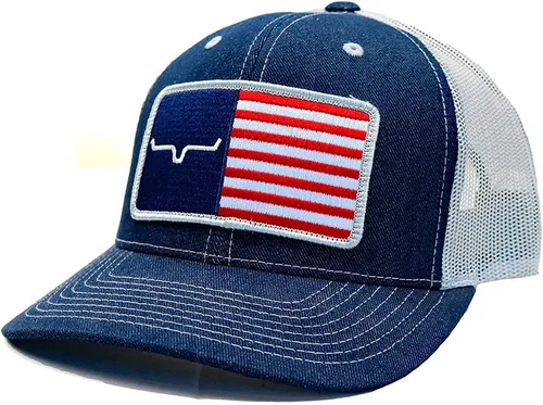 Vista 6 de Kimes Ranch Gorra de American Trucker ajustable con logotipo de perfil medio para hombre