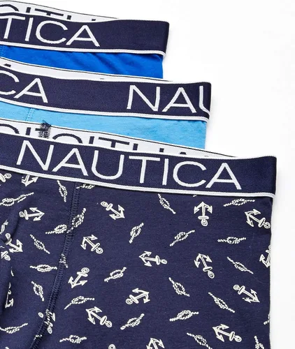 Vista 2 de Nautica - Calzoncillos clásicos de algodón elástico para hombre pack de 3