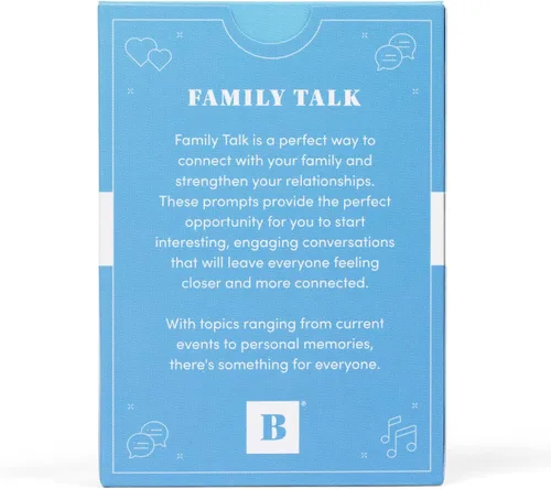 Vista 5 de BestSelf - Baraja de conversación familiar - Juego de 50 cartas para noche de juegos familiares, divertido y atractivo juego familiar para niños