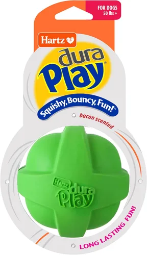 Vista 16 de Hartz DuraPlay - Juguetes perfumados para perros con aroma a tocino, tamaño pequeño (varios colores)