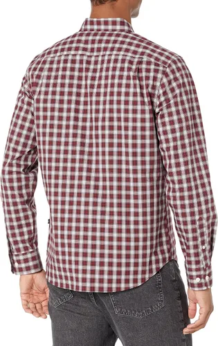 Vista 4 de Nautica Camisa de trabajo a cuadros resistentes a las arrugas para hombre