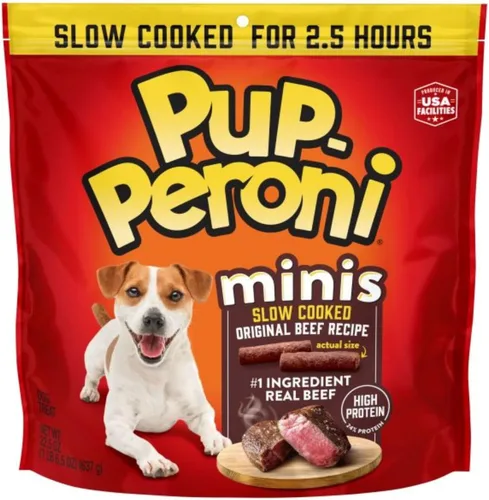 Vista 29 de Pup-Peroni Prime Rib - Golosinas para perros con sabor a costilla, bolsa de 38 onzas (paquete de 4)