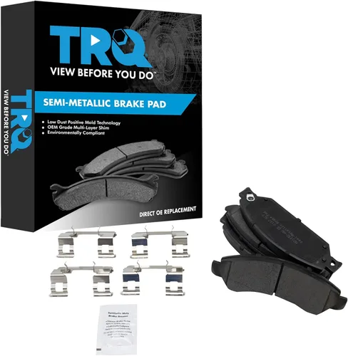 Vista 167 de TRQ Pastillas de freno delanteras semi metálicas compatibles con Ford Expedition 2018-2021 F-150 2018-2020 Lincoln Navigator 2018-2022