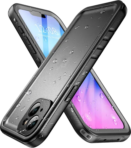 Vista 10 de SPORTLINK Funda impermeable para iPhone XR, protector de pantalla integrado a prueba de golpes, resistente al polvo, protección militar, resistente
