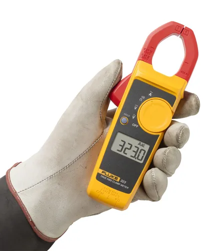 Vista 2 de Fluke 323 Medidor de Abrazadera para Electricistas Comerciales/Residenciales, Mide Corriente CA hasta 400 A, Mide Voltaje CA/CC hasta 600 V