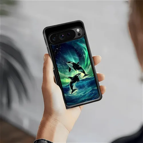 Vista 516 de Compatible con Google Pixel 4A 5G Mobile Case Creative Acrylic Panel trasero Silicona Protección Grip especialmente diseñado para Google Pixel 4A 5G