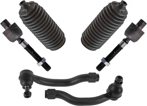 Vista 233 de TRQ Kit de dirección delantera con barra de acoplamiento de fuelle de piñón y cremallera compatible con Toyota Echo 2000-2005