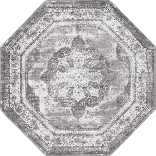 Vista 62 de Unique Loom Colección Sofia - Alfombra de área Salle Garnier (7' 1" x 10' Rectángulo, Borgoña/ Marfil)
