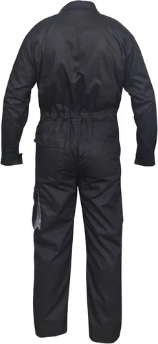 Vista 2 de Black Work Wear - Overol para hombre, traje de caldera, traje de caldera, mecánico, traje de caldera, protector (XL), Negro