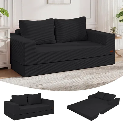 Vista 9 de COMAX - Sofá cama futón, sofá cama convertible, sofás plegables sin hueso